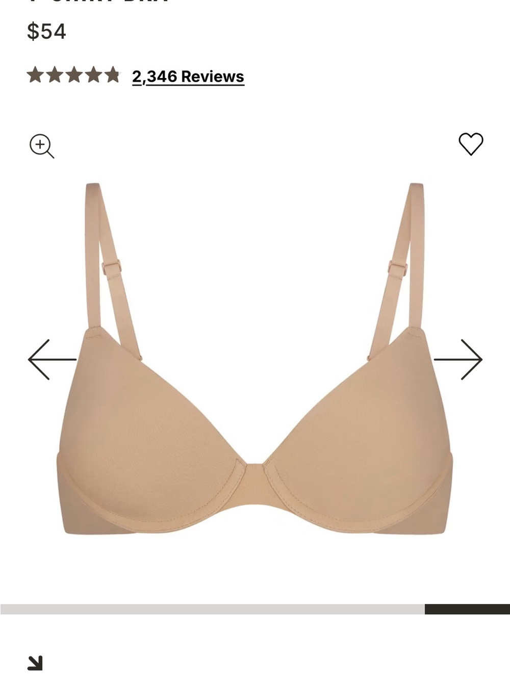SKIMS; Fits Everybody T-Shirt Bra